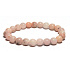 Opál růžový náramek elastický přírodní kámen, kulička 8 mm / 16 - 17 cm, kámen královny, přitažlivosti, ženské intuice a krásy