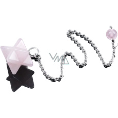 Růženin Merkaba kyvadlo přívěsek z přírodního kamene 21 x 21 x 21 mm, kámen lásky Růženin Merkaba kyvadlo přívěsek z přírodního kamene 21 x 21 x 21 mm, kámen lásky