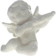 Anděl porcelánový s houslemi 8 cm