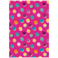 Ditipo Dárkový balicí papír 70 x 200 cm Růžový, barevná kolečka