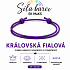 Síla barev Šňůrkový náramek – Královská fialová | Symbol noblesy, moudrosti a výjimečnosti | nastavitelný 16 - 30 cm