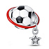 Charm Euro 2024 Fotbal, korálek na náramek sport