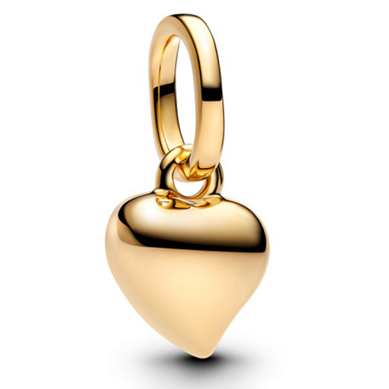 Mini medailon - Srdce, stříbrný přívěsek na náramek