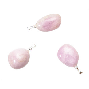 Kunzitl Troml přívěsek přírodní kámen, M cca 3 cm, 1 kus, kámen emocí