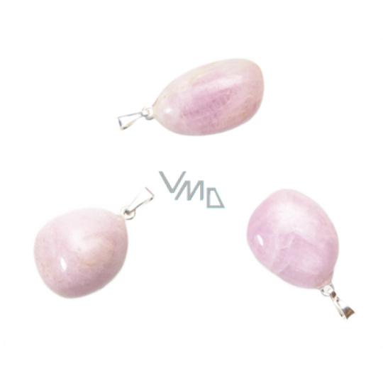 Kunzit Troml wisiorek naturalny kamień 2,2-3 cm, 1 sztuka, kamień emocji