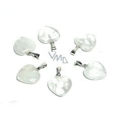 Křišťál Srdce přívěsek přírodní kámen 15 mm, kámen kamenů