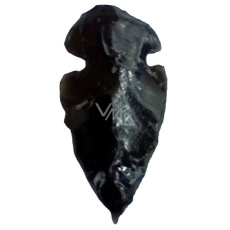 Obsidian přívěsek šíp přírodní kámen 3,8-5 cm, kámen záchrany Obsidian přívěsek šíp přírodní kámen 3,8-5 cm, kámen záchrany
