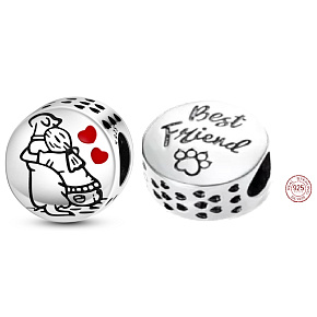 Charm Psí přítel - navěky, korálek na náramek mazlíček