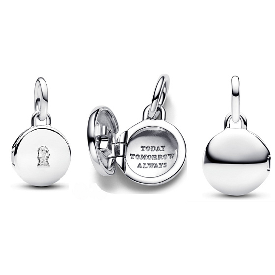  Medailon Klíčová dírka – tajné poselství lásky stříbrný 925 přívěsek na náramek