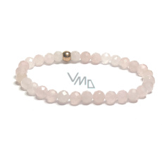 Růženin fazet náramek elastický přírodní kámen, kulička 6 mm / 16 - 17 cm, kámen lásky Růženin fazet náramek elastický přírodní kámen, kulička 6 mm / 16 - 17 cm, kámen lásky