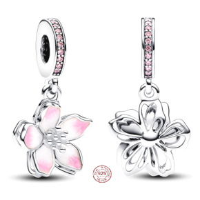 Charm Třešňový květ, přívěsek na náramek květina