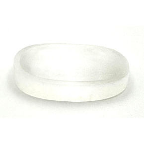Selenit / Alabastr miska přírodní kámen 70 - 75 x 45 - 50 mm, 45 - 55 g 1 kus, andělská energie