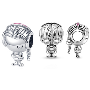 Charm Dospívající náctiletá dívka, korálek na náramek rodina