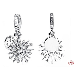 Charm Ohňostroj 2v1 Budousnost je jasná, přívěsek na náramek symbol