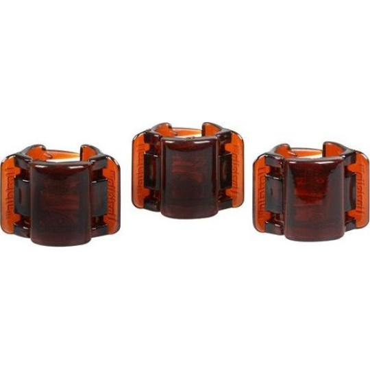 Linziclip Mini Vlasový skřipec hnědý 1,75 cm vhodný pro všechny druhy vlasů 3 kusy