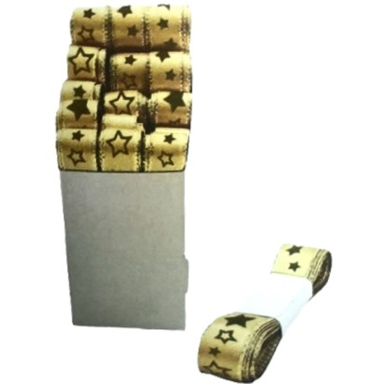 Nekupto Stuha látková vánoční Béžová hvězda 15 mm x 3 m