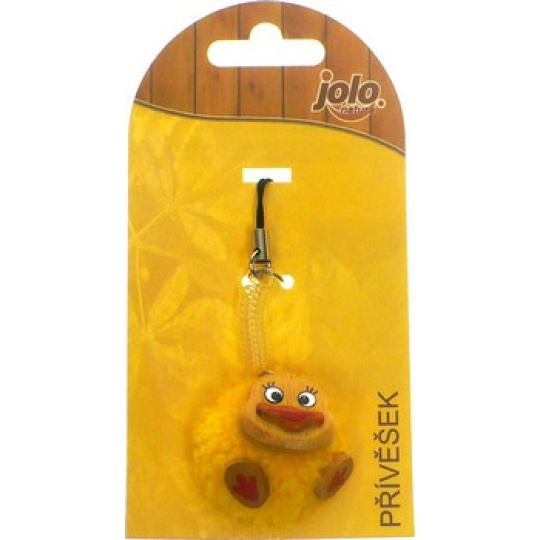 Nekupto Jolo Natura přívěšek na mobil PomPom malý Kačena 1 kus