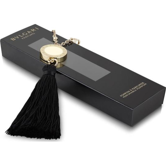 Bvlgari Goldea the Roman Night přívěšek na kabelku pompom 15 cm