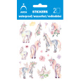 Arch Voděodolné dekorační samolepky Jednorožci 9,5 x 6,5 cm