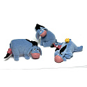 Disney Medvídek Pú Mini figurka - Ijáček - Oslík ležící s ptáčkem na zádech, 1 kus, 5 cm