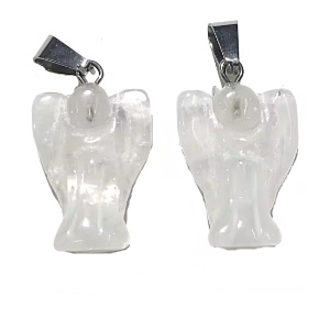 Křemen Anděl strážný přívěsek přírodní kámen ručně broušený 2 - 2,2 cm, nejdokonalejší léčitel