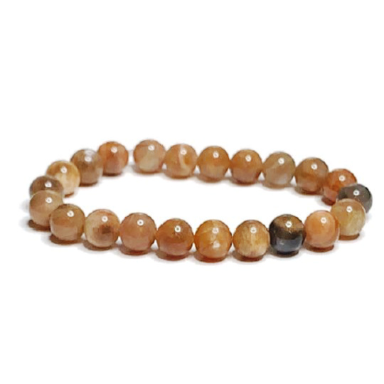 Miesięczny kamień czarny, elastyczny naturalny kamień, kulka 8 mm / 16 - 17 cm, kamień losu Miesięczny kamień czarny, elastyczny naturalny kamień, kulka 8 mm / 16 - 17 cm, kamień losu