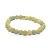 Jaspis žlutozelený náramek elastický přírodní kámen, kulička 6 mm / 16 - 17 cm, kámen pozitivní energie