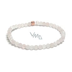 Růženin fazet náramek elastický přírodní kámen, kulička 4 mm / 16 - 17 cm, kámen lásky Růženin fazet náramek elastický přírodní kámen, kulička 4 mm / 16 - 17 cm, kámen lásky