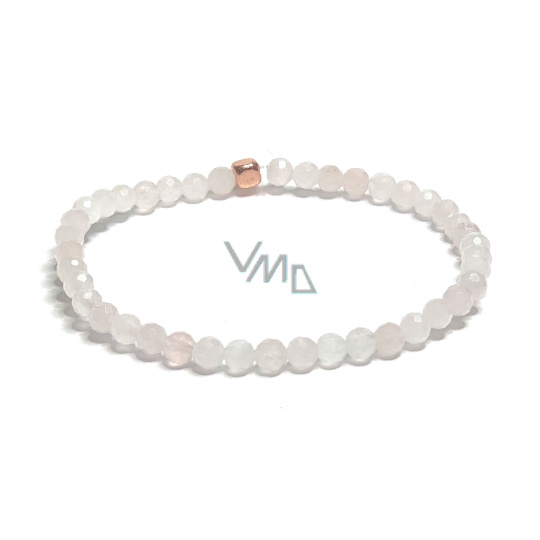 Růženin fazet náramek elastický přírodní kámen, kulička 4 mm / 16 - 17 cm, kámen lásky Růženin fazet náramek elastický přírodní kámen, kulička 4 mm / 16 - 17 cm, kámen lásky