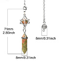 Aventurin Merkaba + kyvadlo, přívěsek přírodní kámen 71 x 8 x 8 mm, kámen štěstí