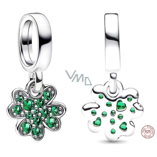Charm Sterlingové stříbro 925 Čtyřlístek, přívěsek na náramek štěstí