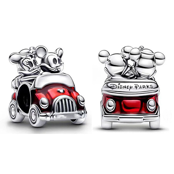 Charm Disney Mickey a Minnie ma výletě, korálek na náramek cestování
