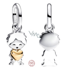 Charm Sterlingové stříbro 925 Happy Boy - šťastný chlapec, přívěsek na náramek rodina