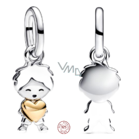 Charm Sterlingové stříbro 925 Happy Boy - šťastný chlapec, přívěsek na náramek rodina Charm Sterlingové stříbro 925 Happy Boy - šťastný chlapec, přívěsek na náramek rodina