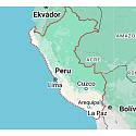Charm Peru vlajka - houpající se mapa, přívěsek na náramek cestování