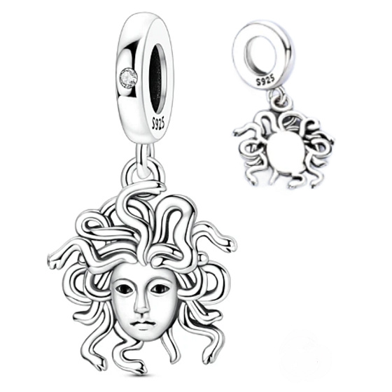 Charm Medúza | Síla, ochrana a ženská moc, přívěsek na náramek symbol
