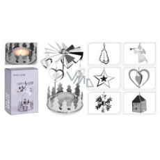 Andělské zvonění stříbrné na čajovou svíčku 65 x 160 mm Andělské zvonění stříbrné na čajovou svíčku 65 x 160 mm