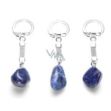 Sodalit Troml přívěsek klíčenka přírodní kámen, cca 10 cm, 1 kus, kámen komunikace Sodalit Troml přívěsek klíčenka přírodní kámen, cca 10 cm, 1 kus, kámen komunikace