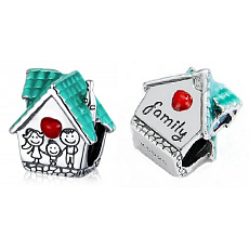 Charm Dům, kde bydlí láska, korálek na náramek rodina Charm Dům, kde bydlí láska, korálek na náramek rodina