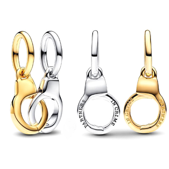 Otevíratelná a rozdělitelná pouta, stříbrný 925 přívěsek na náramek