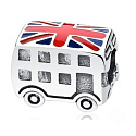 Charm Anglie, vlajka Londýn - Doubledecker autobus, korálek na náramek cestování