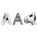 Charm Abecední písmeno A, korálek na náramek