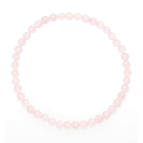 Růženin náramek elastický přírodní kámen, kulička 4 mm / 19 cm, kámen lásky