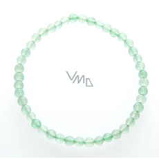 Aventurín náramek elastický přírodní kámen, kulička 4 mm / 19 cm, kámen štěstí