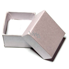 Krabička karton s houbičkou na šperky světle růžová 4 x 4 x 2,5 cm Krabička karton s houbičkou na šperky světle růžová 4 x 4 x 2,5 cm