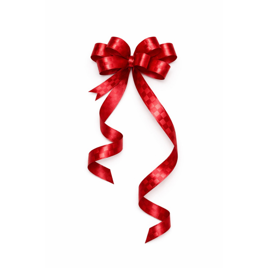 Kokarda – stahovací ozdobná stuha červená s kostkovaným vzorem | 50 cm