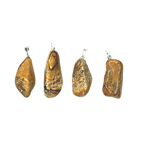 Jaspis obrázkový Troml přívěsek přírodní kámen, M cca 3-3,5 cm 1 kus, kámen pozitivní energie