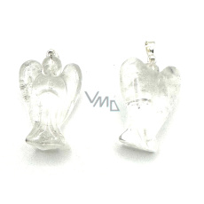 Křišťál Anděl ochránce přívěsek přírodní kámen 25 mm, kámen kamenů