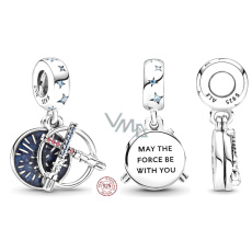 Charm Sterlingové stříbro 925 Marvel Star Wars Lightsaber 2v1, přívěsek na náramek, film