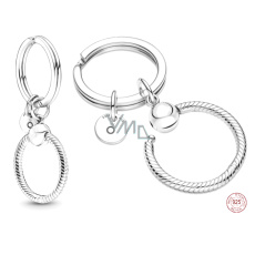 Sterlingové stříbro přívěsek kroužek na klíče a přívěsky